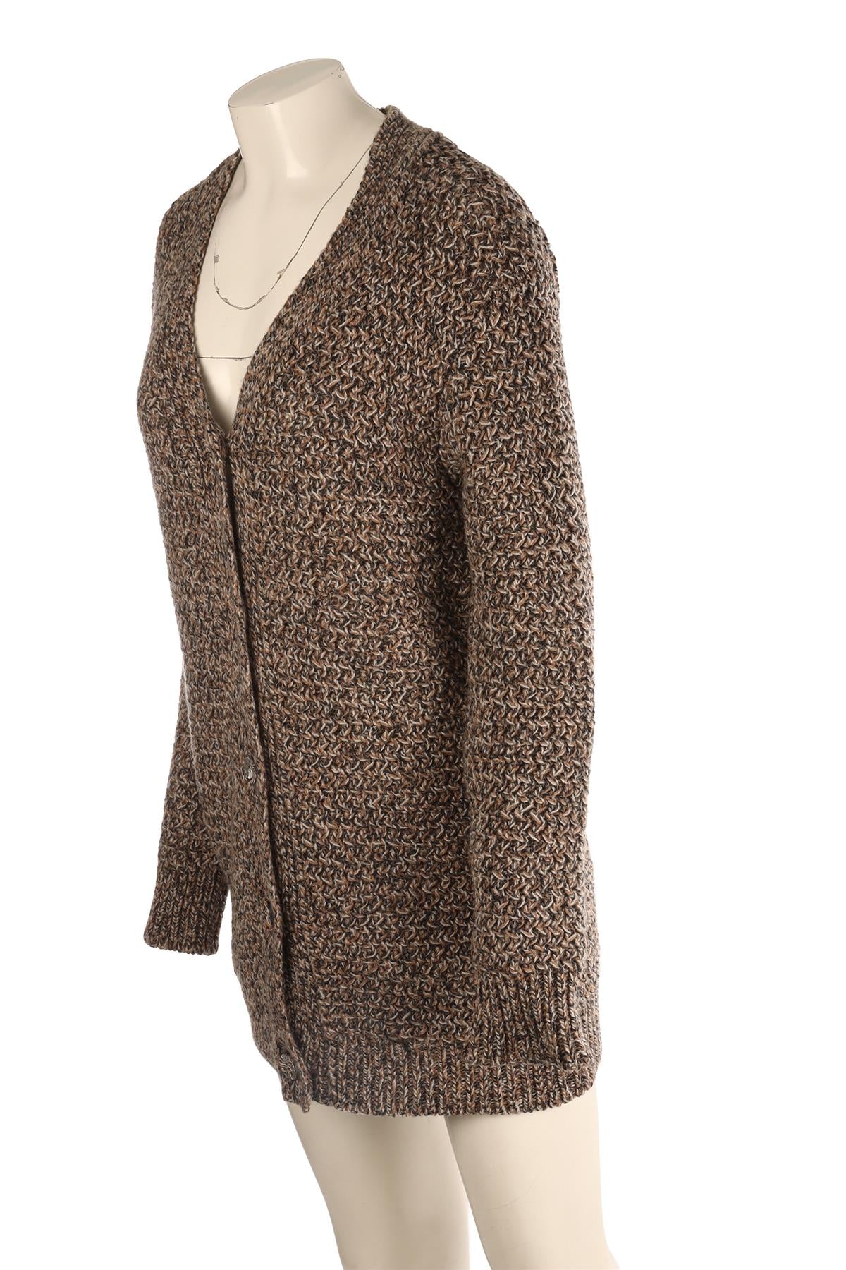 CHLOÉ MULTI WOOL CARDIGAN SMALL