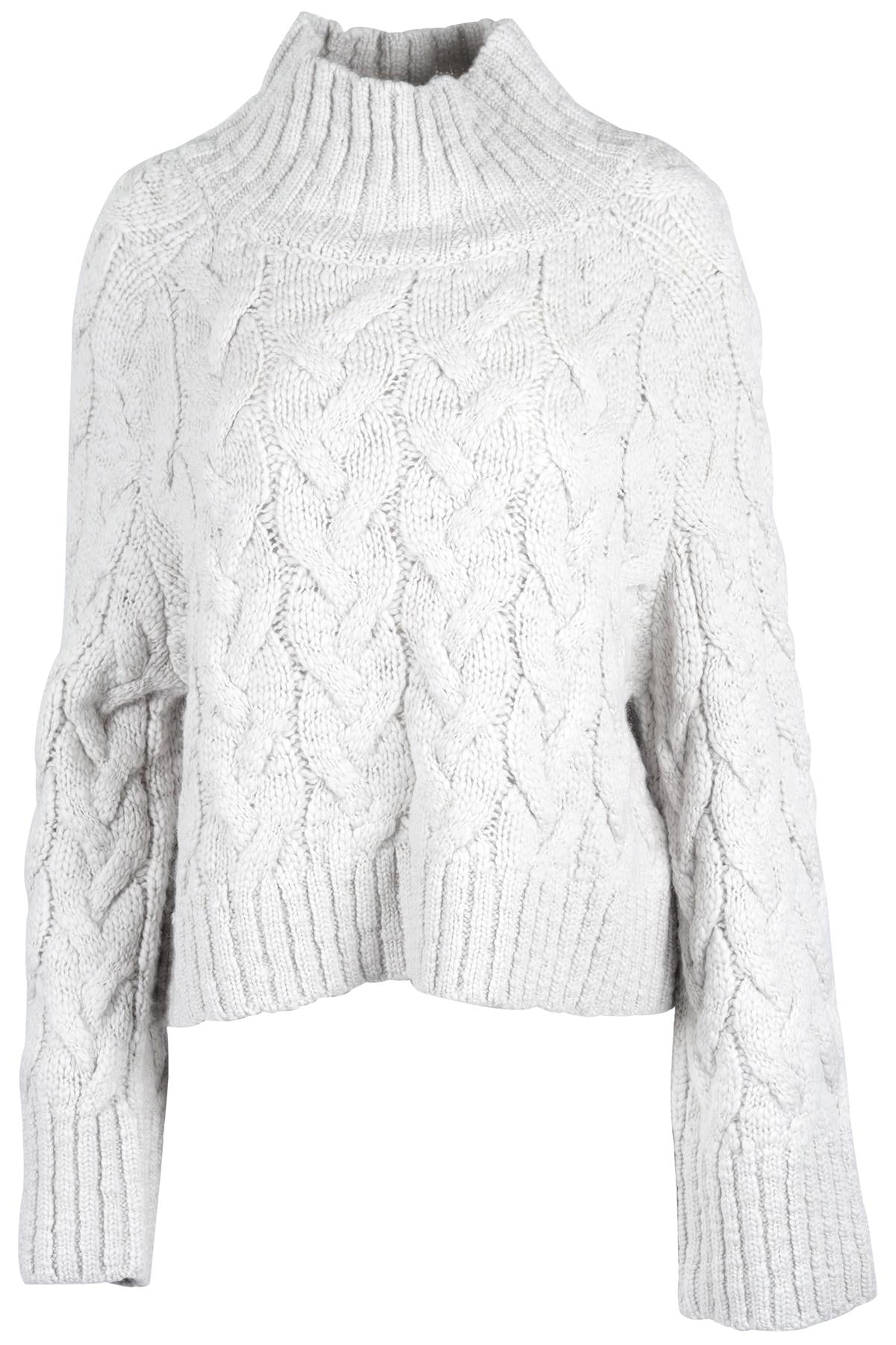 REFORMATION GREY WOOL SWEATER LARGE