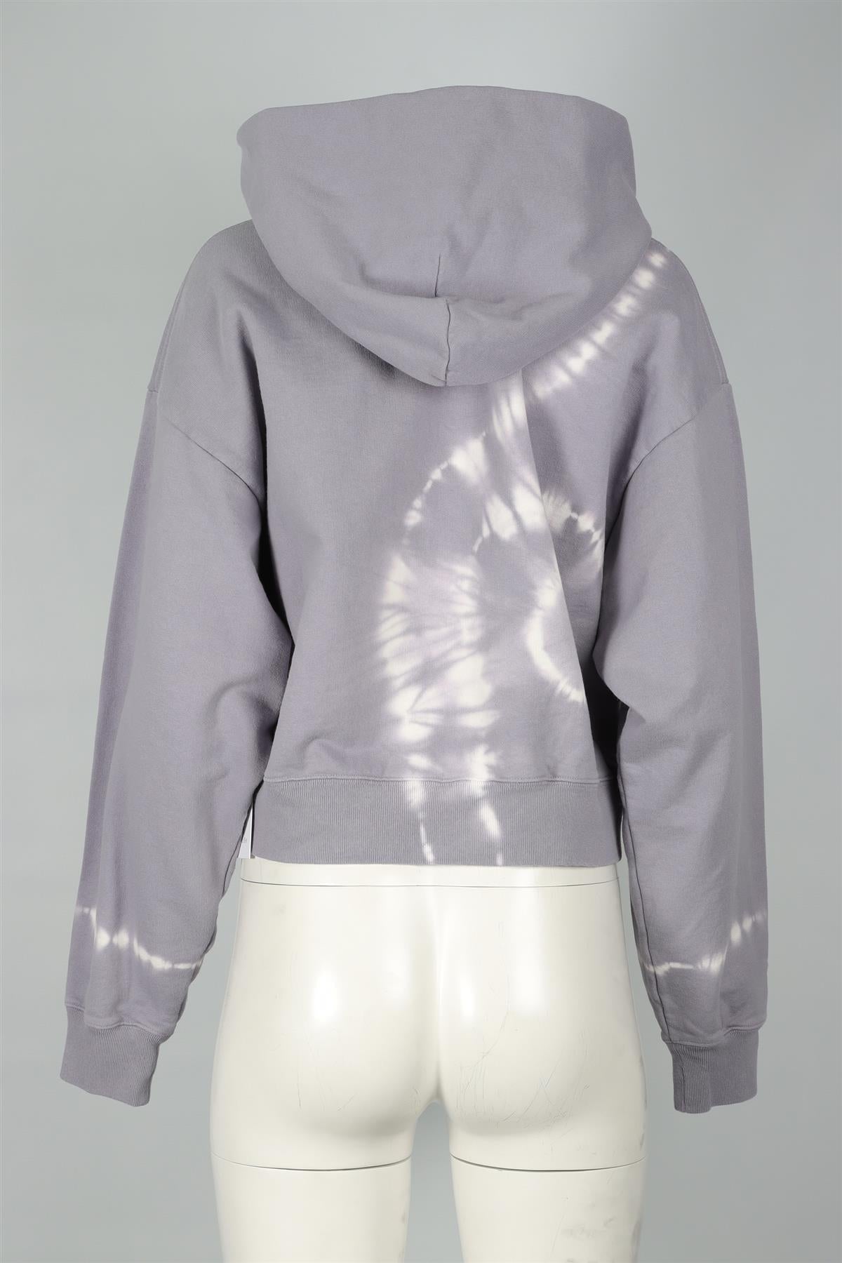 SPORTY & RICH PURPLE COTTON HOODIE LARGE