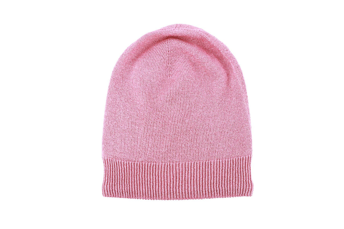 GUCCI PINK GG KNIT BEANIE MEDIUM