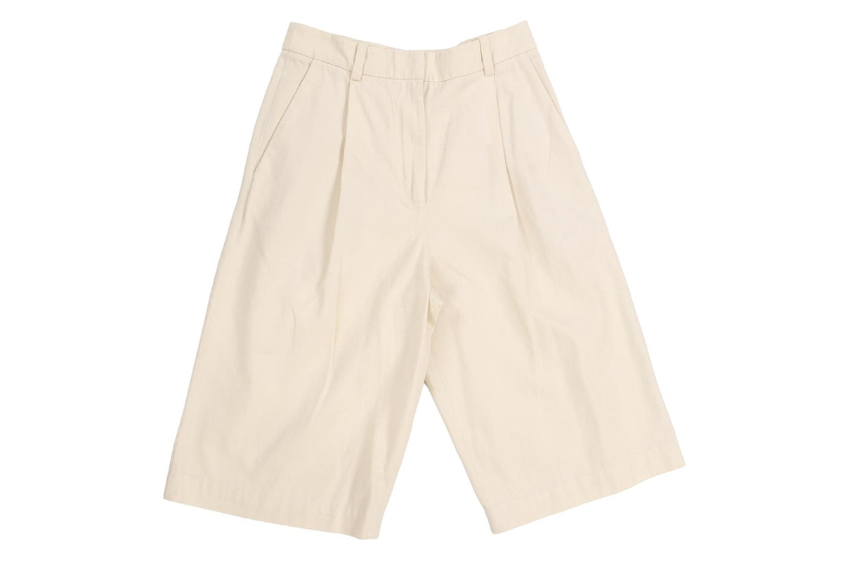 AIMÉ CREAM COTTON SHORTS FR 36 UK 8