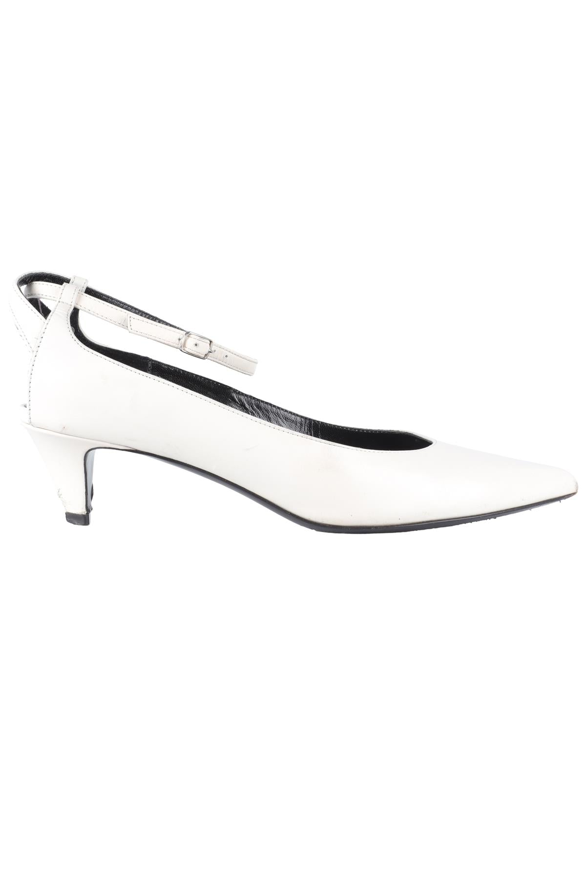 CELINE WHITE LEATHER PUMPS EU 38 UK 5 US 8