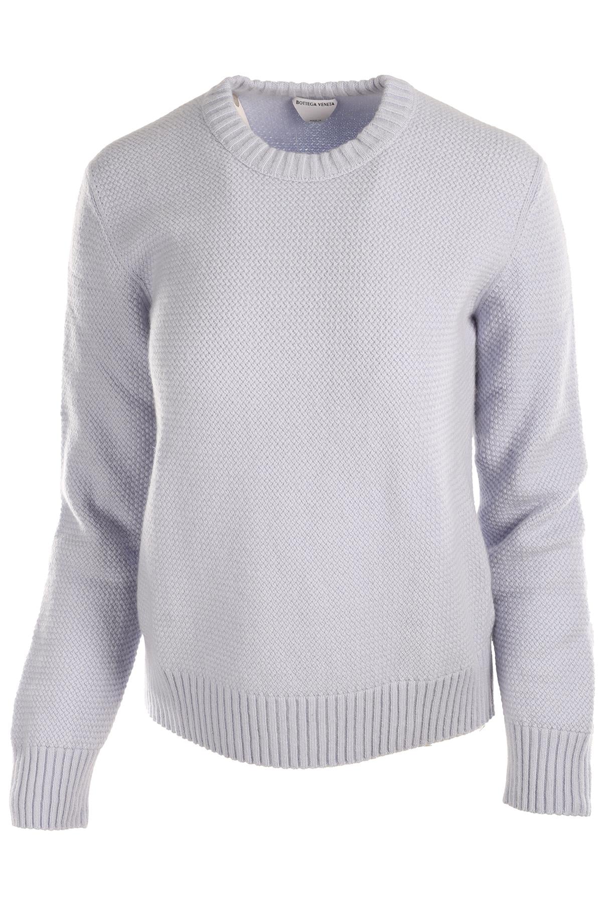 BOTTEGA VENETA BLUE CASHMERE SWEATER LARGE