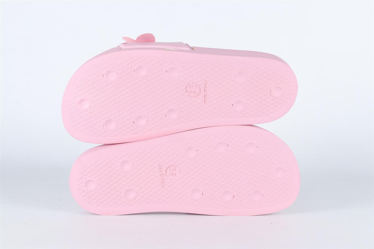 MONNLISA PINK RUBBER SLIDES EU 36 UK 3.5 US 4.5
