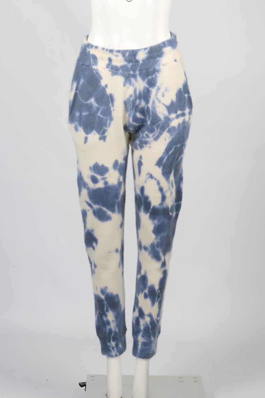 THE ELDER STATESMAN TIE DYED CASHMERE PANTS