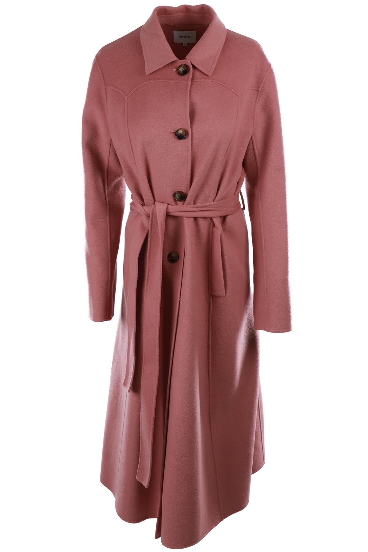 PINK WOOL COAT