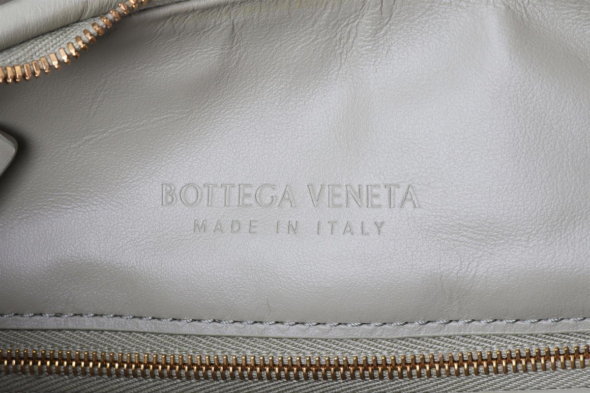 BOTTEGA VENETA GREEN GEMELLI MEDIUM INTRECCIATO LEATHER SHOULDER BAG