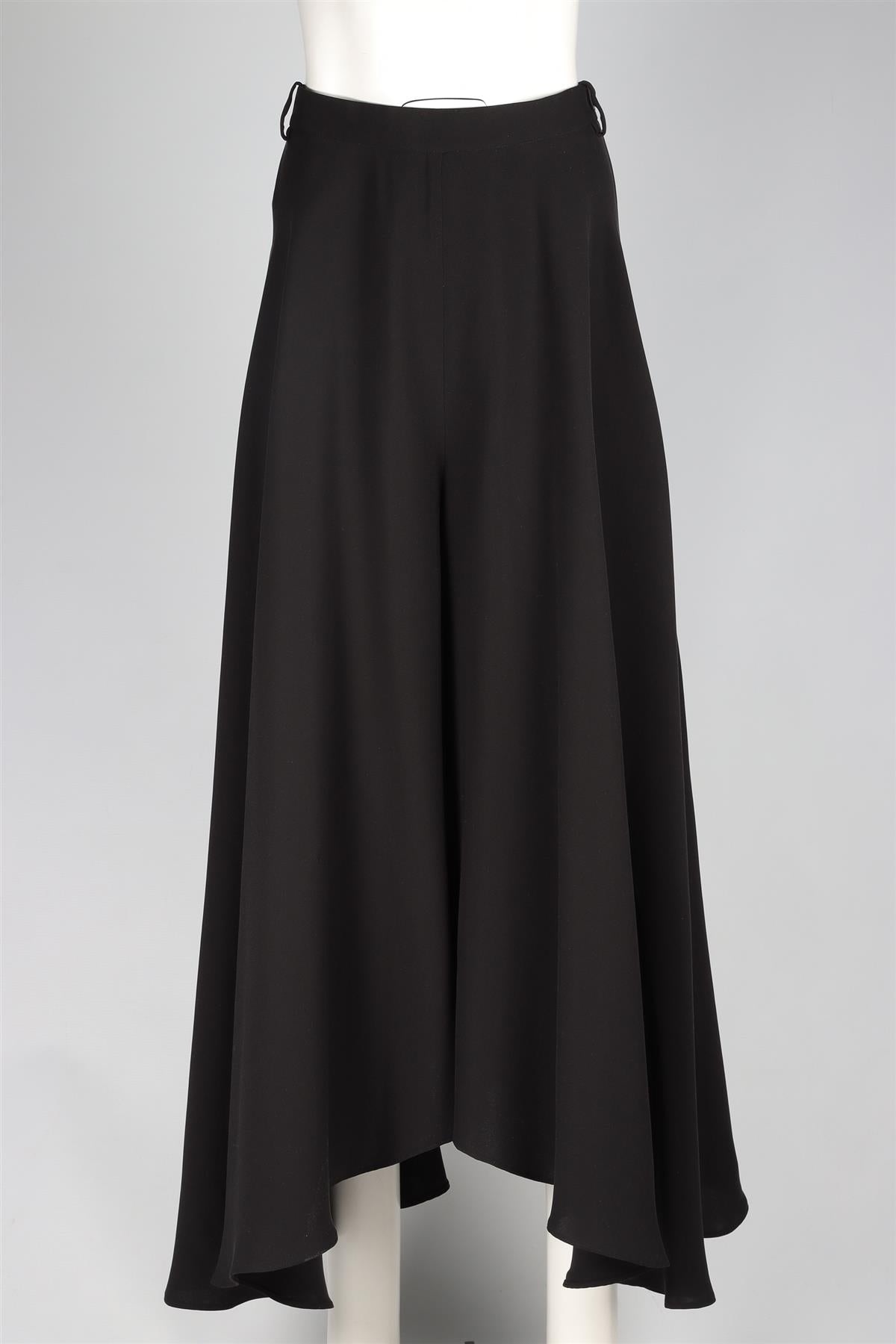 KHAITE BLACK SILK CULOTTES UK 10