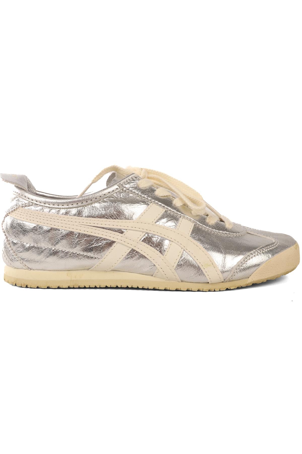 ONITSUKA TIGER SILVER MEXICO 66 SILVER OFF WHITE SNEAKERS EU 38 UK 4.5 US 5.5