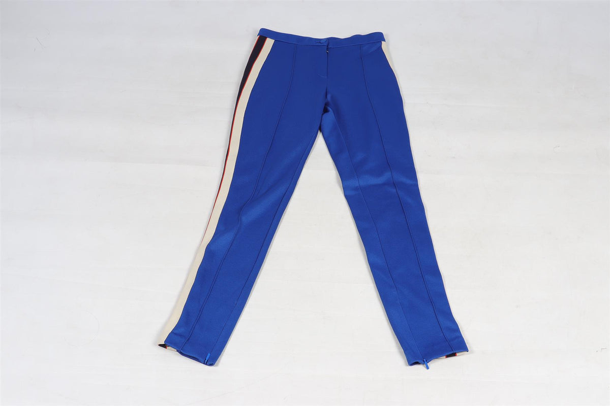 GUCCI BLUE JERSEY SKINNY PANTS XSMALL
