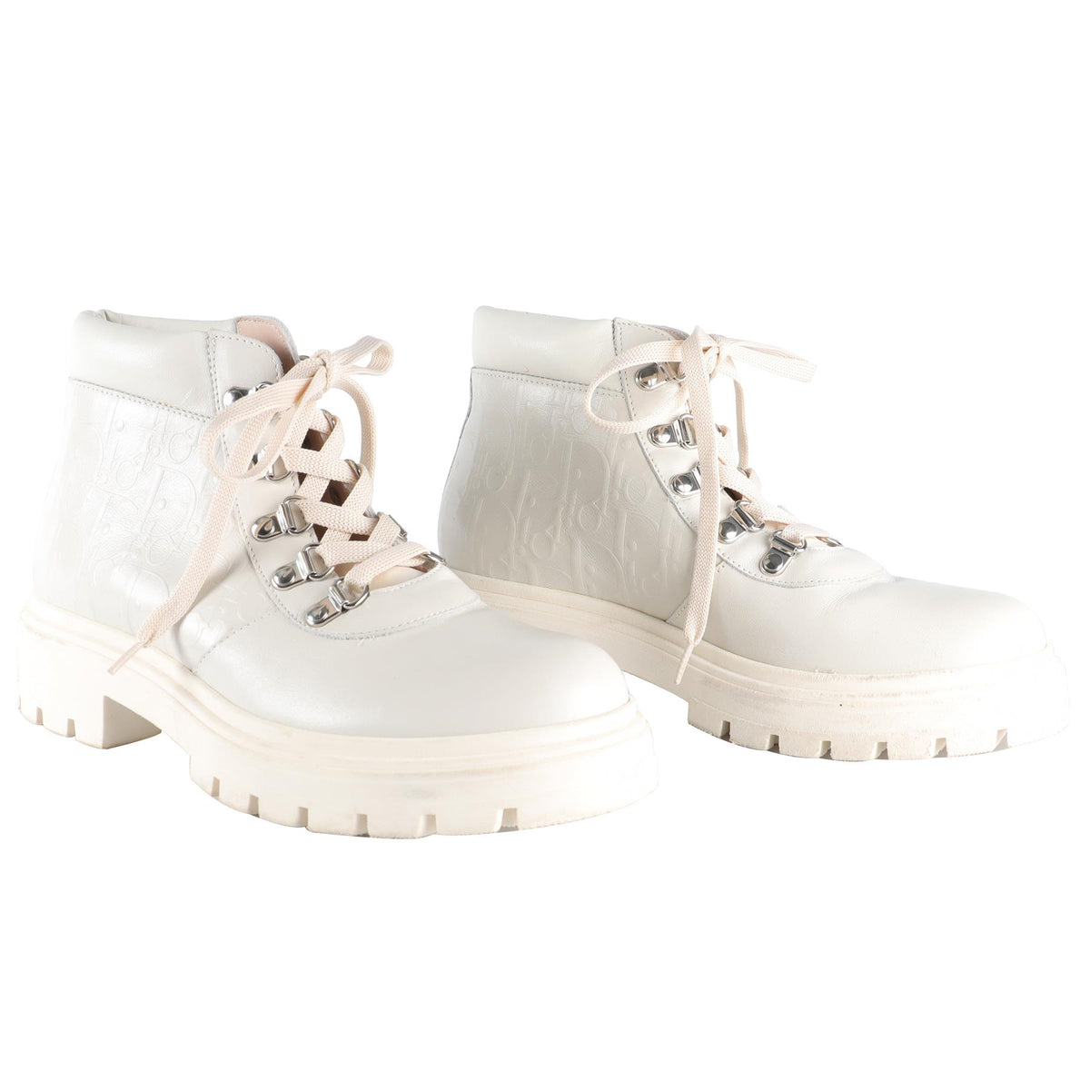 CHRISTIAN DIOR ECRU KIDS GIRLS LEATHER BOOTS EU 35 UK 2.5 US 3.5