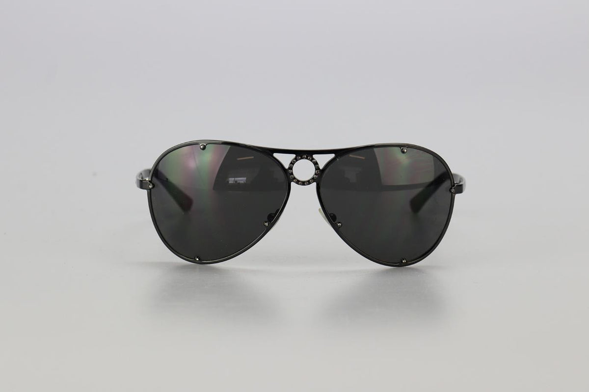 VALENTINO GARAVANI GUNMETAL TONE SUNGLASSES