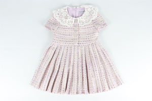 SELF-PORTRAIT PURPLE KIDS GIRLS TWEED DRESS 4-5 YEARS