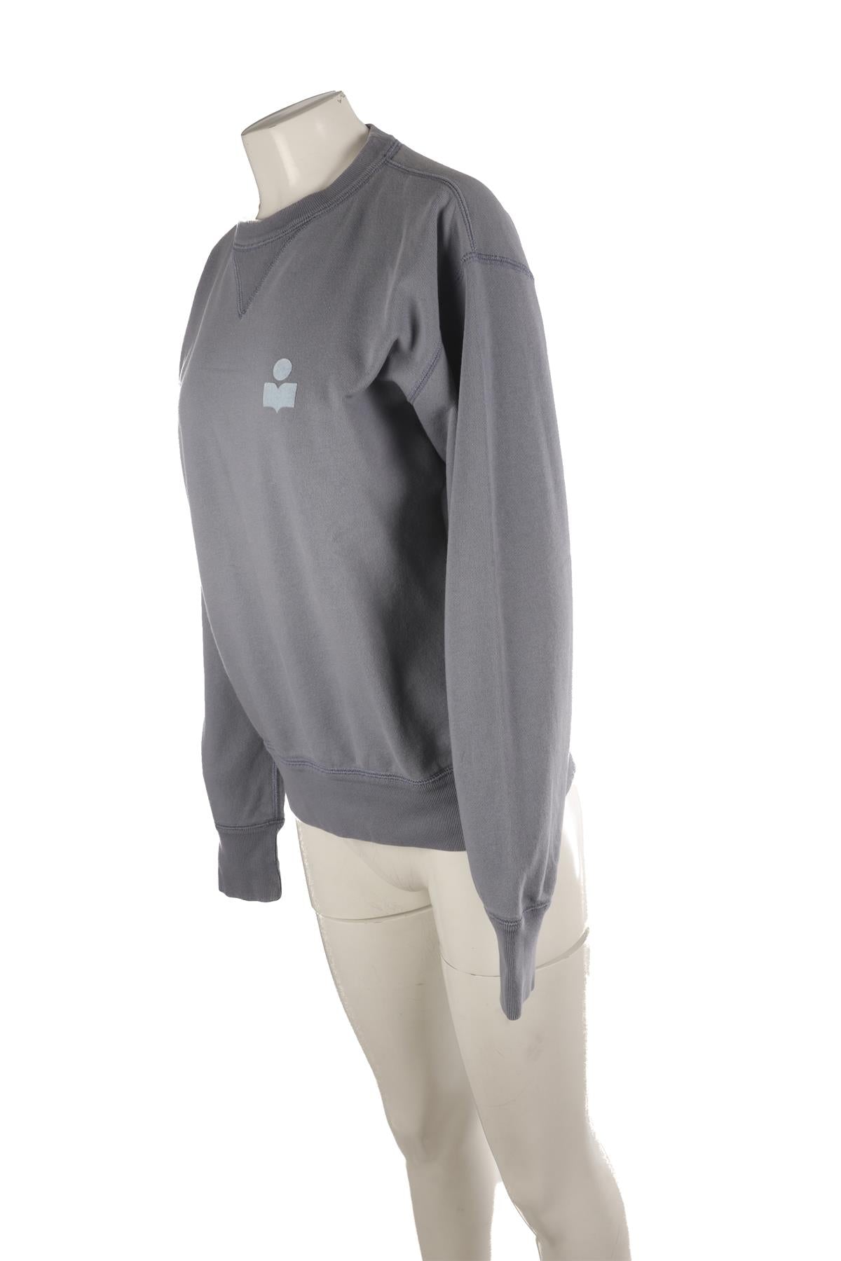 ISABEL MARANT BLUE COTTON SWEATSHIRT MEDIUM