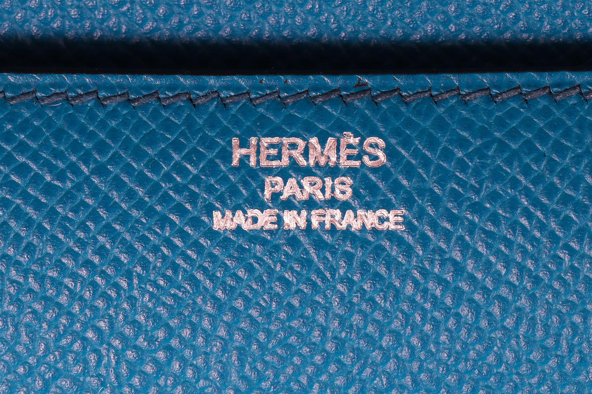 HERMÈS BLUE 2014 CONSTANCE ELAN EPSOM LEATHER SHOULDER BAG