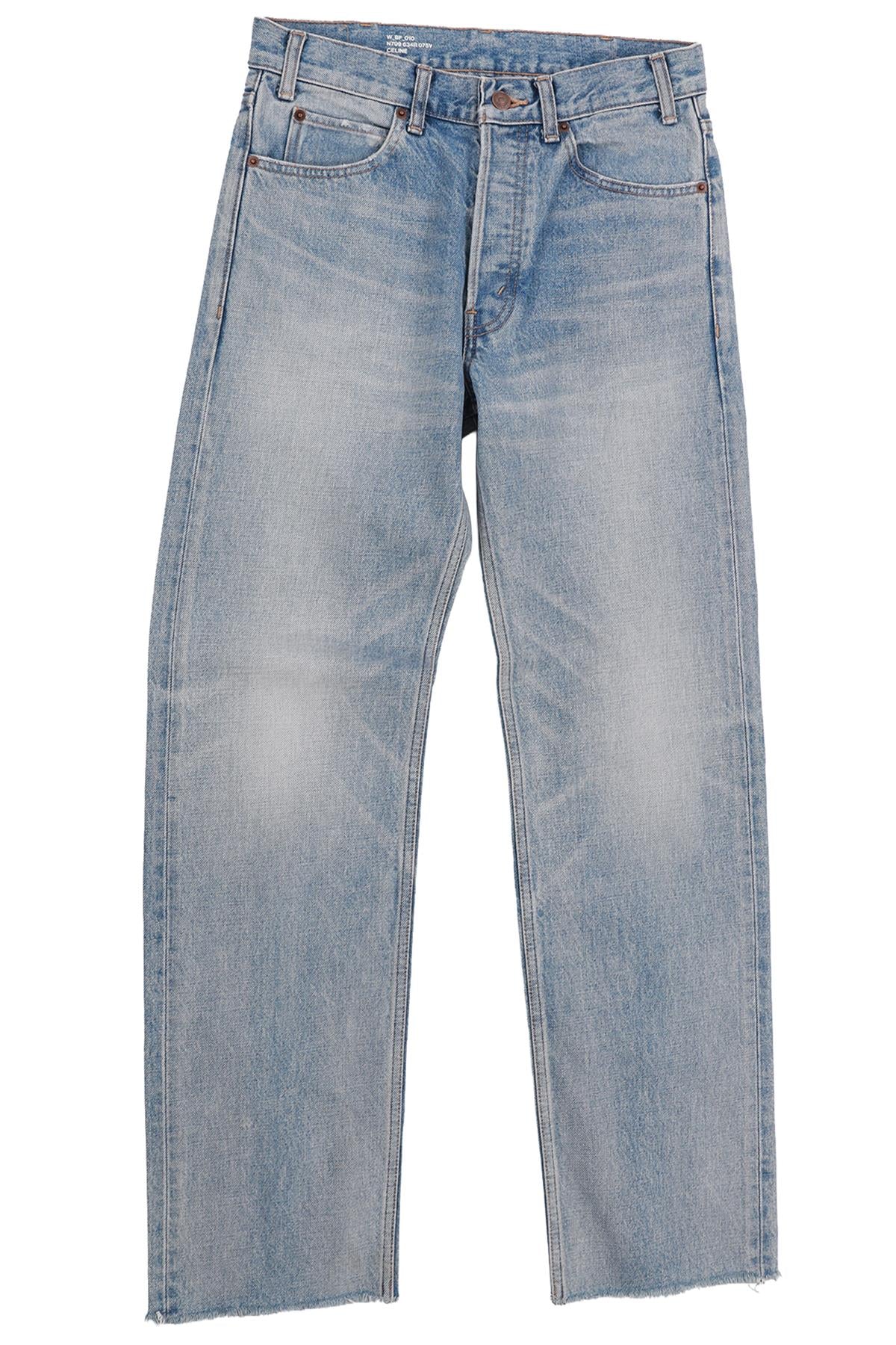 CELINE BLUE HIGH RISE STRAIGHT LEG JEANS W26 UK 8