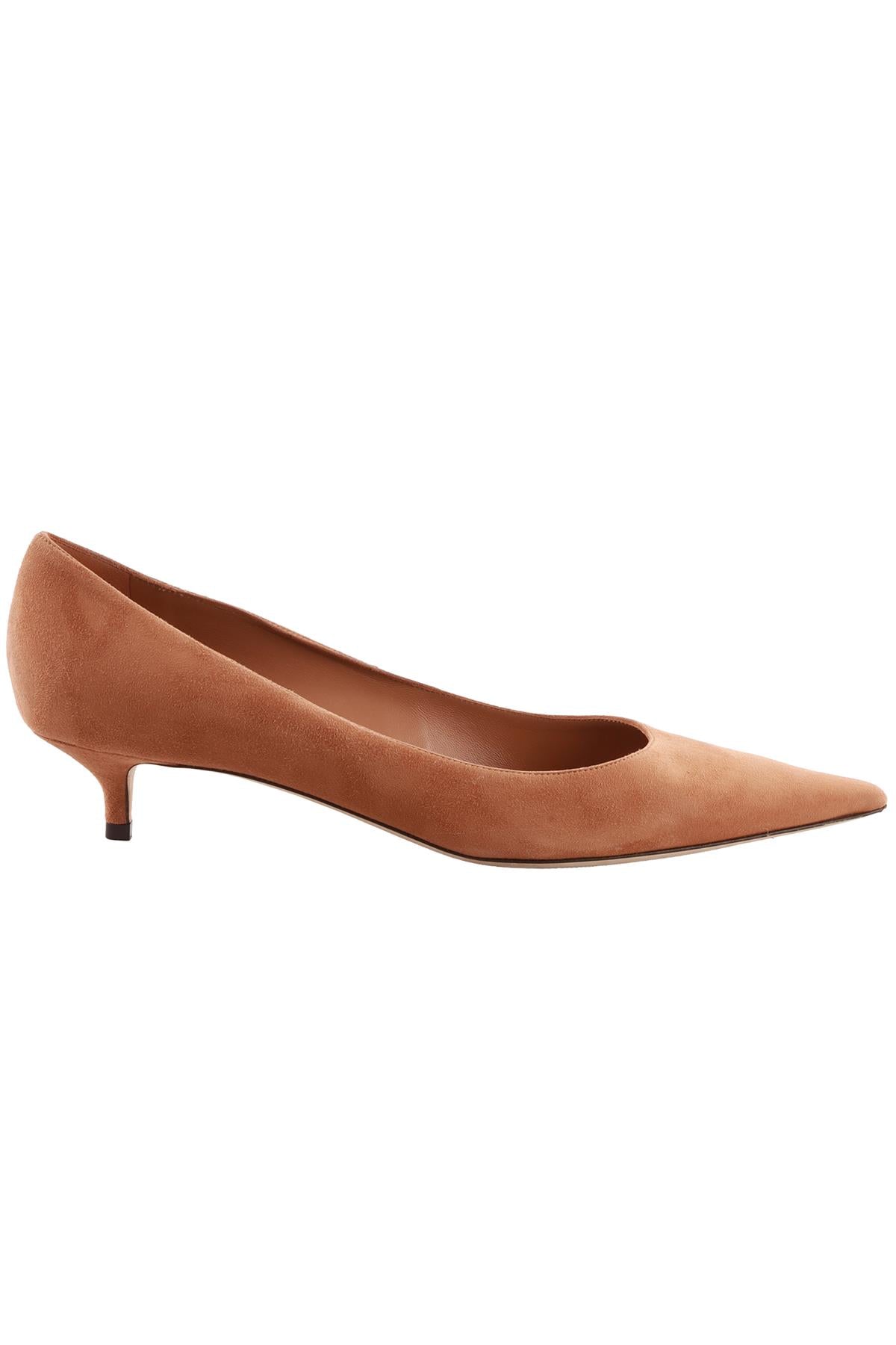 TAN SUEDE PUMPS
