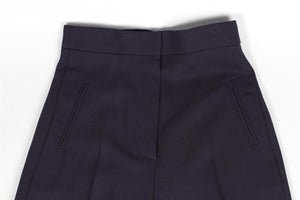 JACQUEMUS NAVY WOOL STRAIGHT LEG PANTS FR 34 UK 6