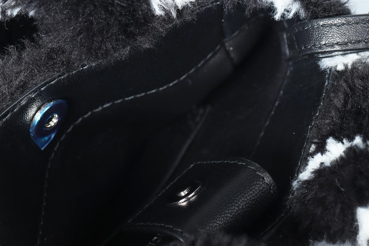 BALENCIAGA MINI FAUX FUR SHOULDER BAG
