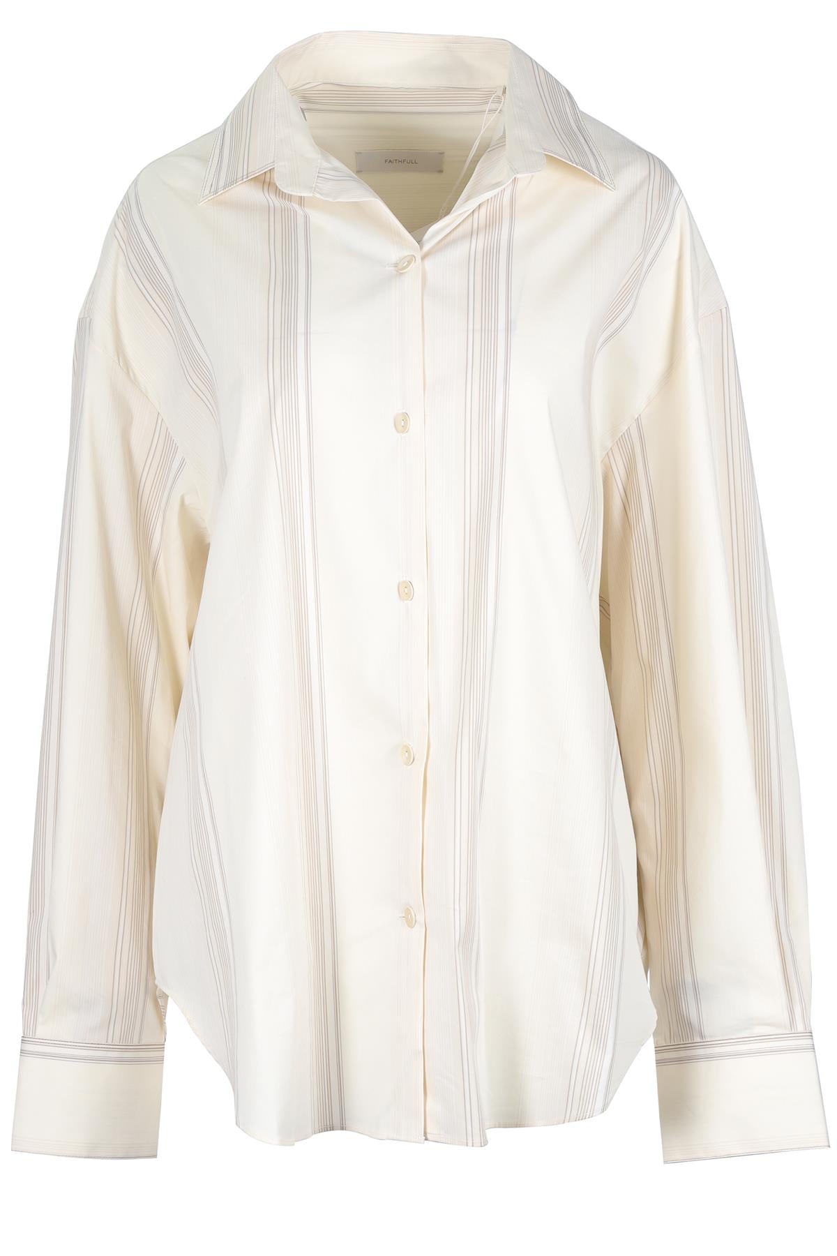 FAITHFUL THE BRAND CREAM COTTON SHIRT MEDIUM