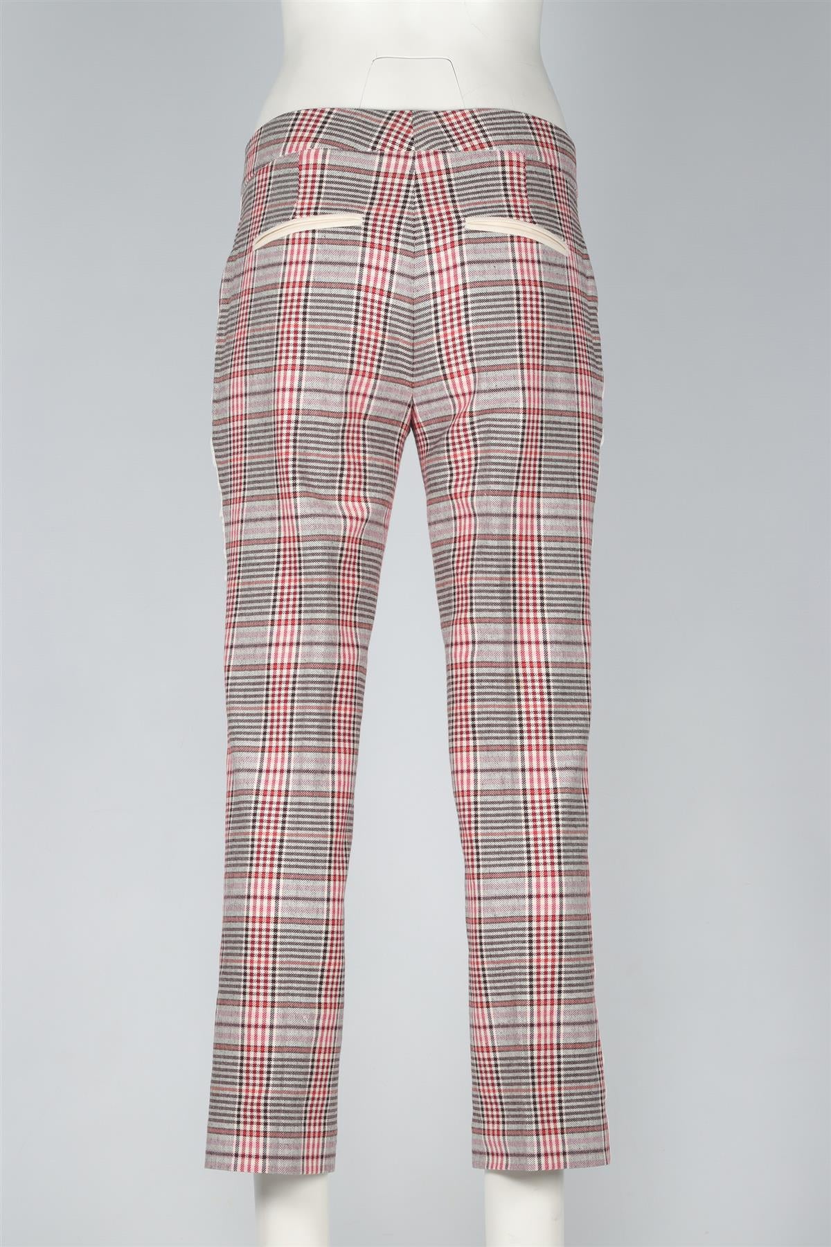 ME+EM PINK COTTON STRAIGHT LEG PANTS UK 10