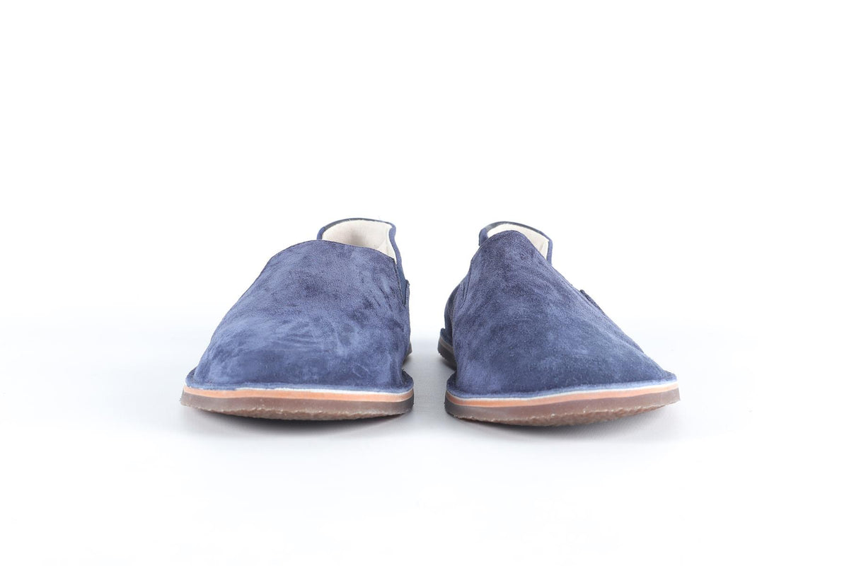 BRUNELLO CUCINELLI NAVY KIDS BOYS SUEDE LOAFERS EU 35 UK 2.5 US 3.5
