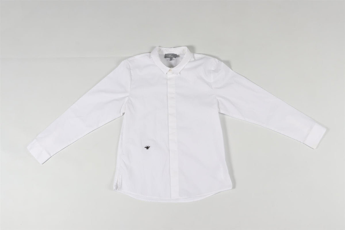 CHRISTIAN DIOR WHITE KIDS BOYS COTTON SHIRT 8 YEARS