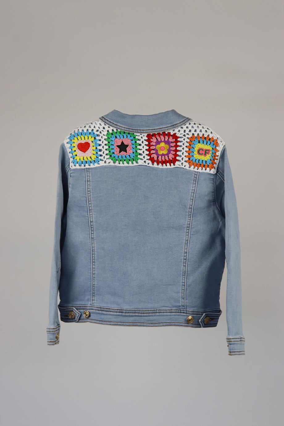 CHIARA FERRAGNI KIDS GIRLS DENIM JACKET 9 YEARS