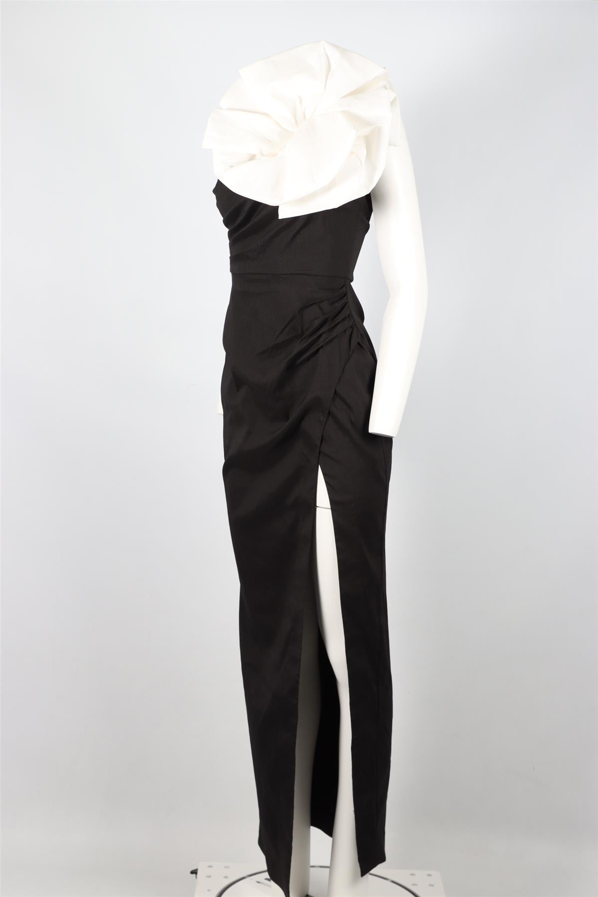 RACHEL GILBERT NYLON BLEND MAXI DRESS UK 8