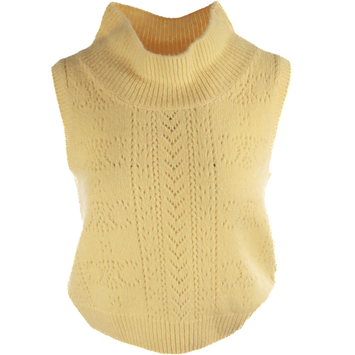 CÉLINE YELLOW TRIOMPHE CASHMERE VEST