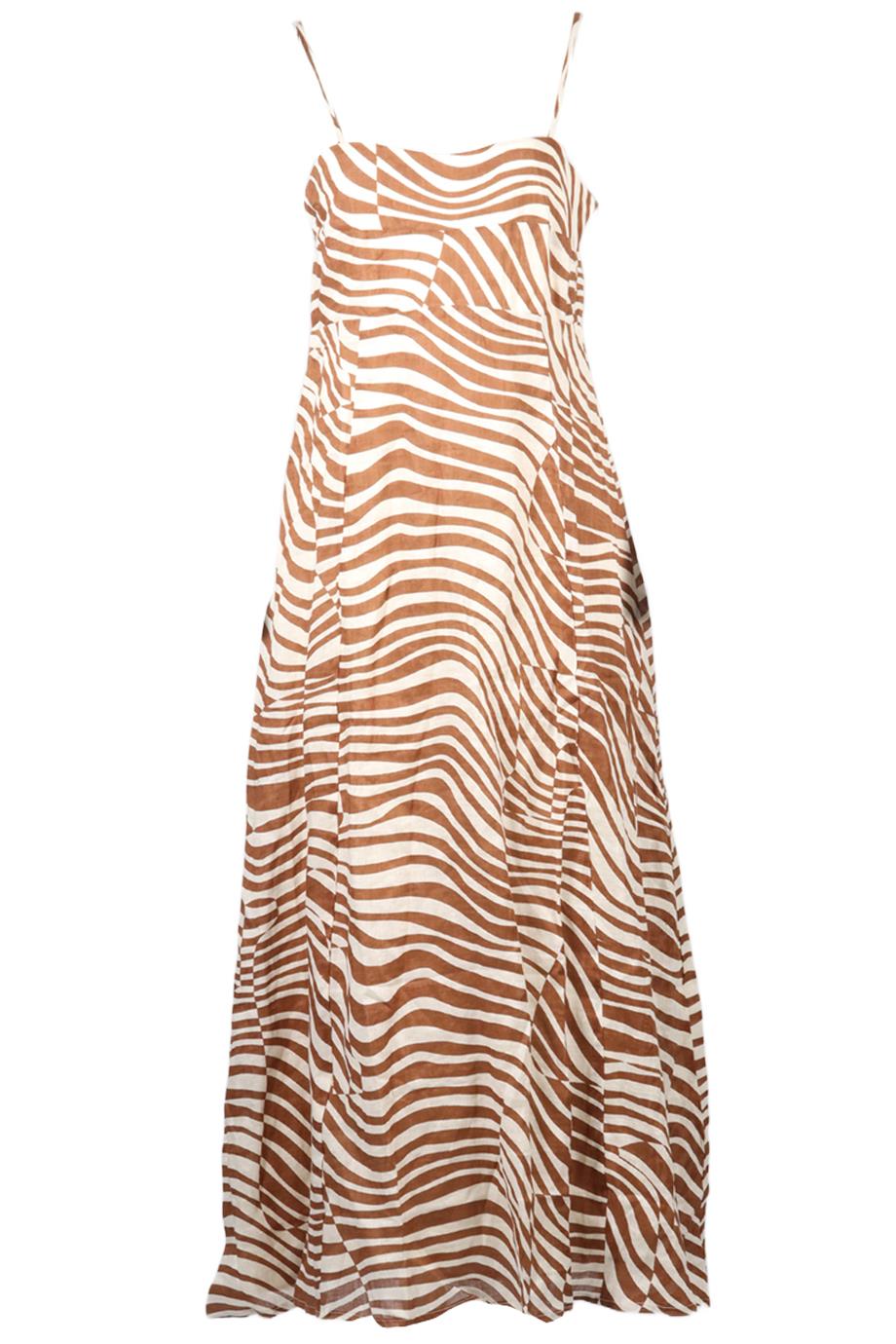 FAITHFULL THE BRAND LINEN MAXI DRESS XLARGE
