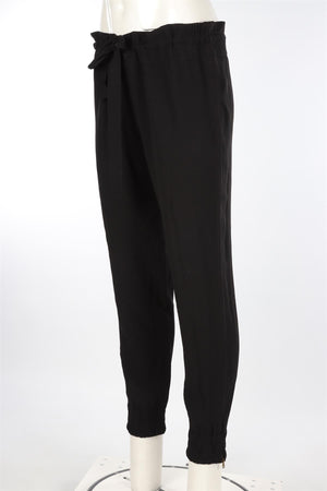 GUCCI BLACK CREPE TAPERED PANTS IT 38 UK 6
