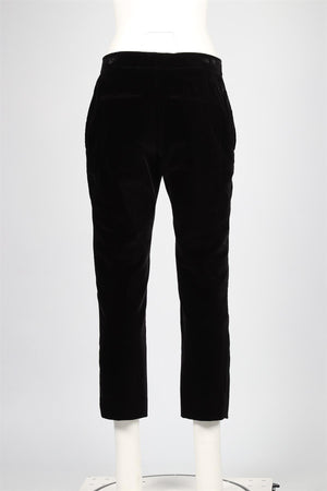 TOM FORD BLACK VELVET STRAIGHT LEG PANTS IT 42 UK 10