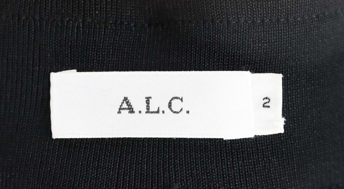 A.L.C. ZIP TRIMMED LEATHER SKIRT US 6 UK 10