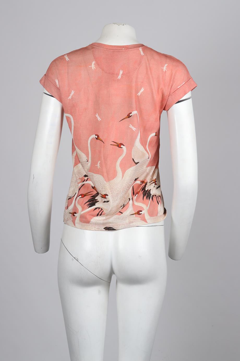 GUCCI PRINTED COTTON JERSEY T-SHIRT XSMALL