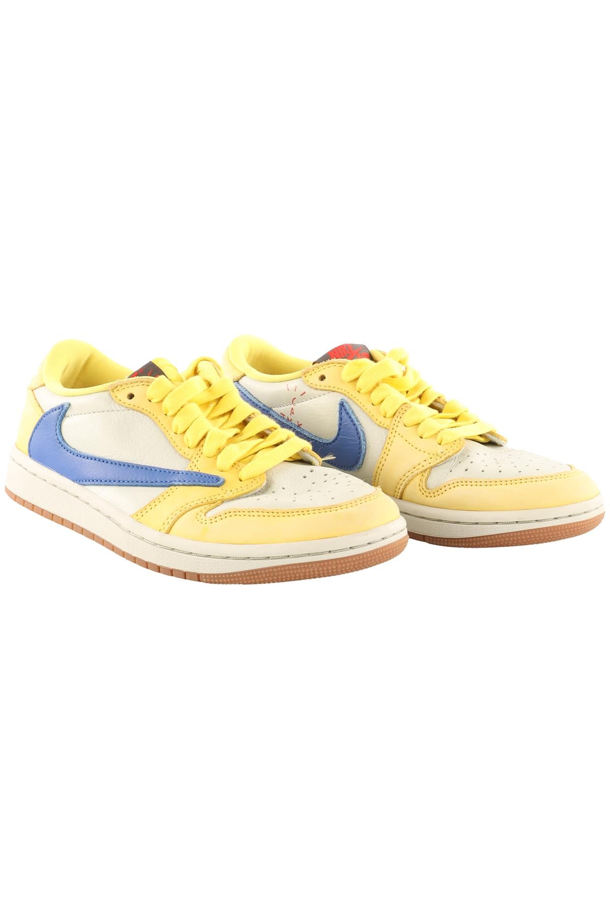 NIKE + TRAVIS SCOTT YELLOW KIDS BOYS AIR JORDAN 1 CANARY SNEAKERS EU 36.5 UK 3.5 US 6
