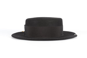 RUSLAN BAGINSKIY BLACK FELT HAT LARGE