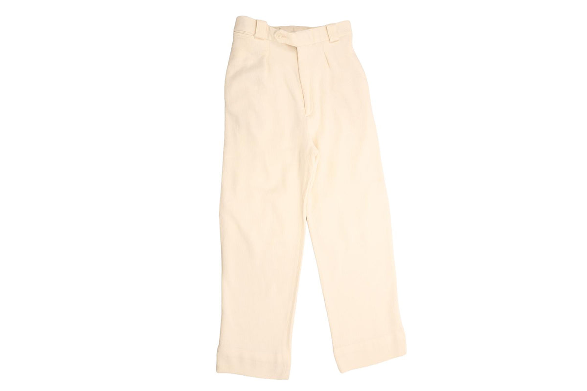 GIORGIO ARMANI IVORY MEN'S CORDUROY STRAIGHT LEG PANTS IT 48 UK 38