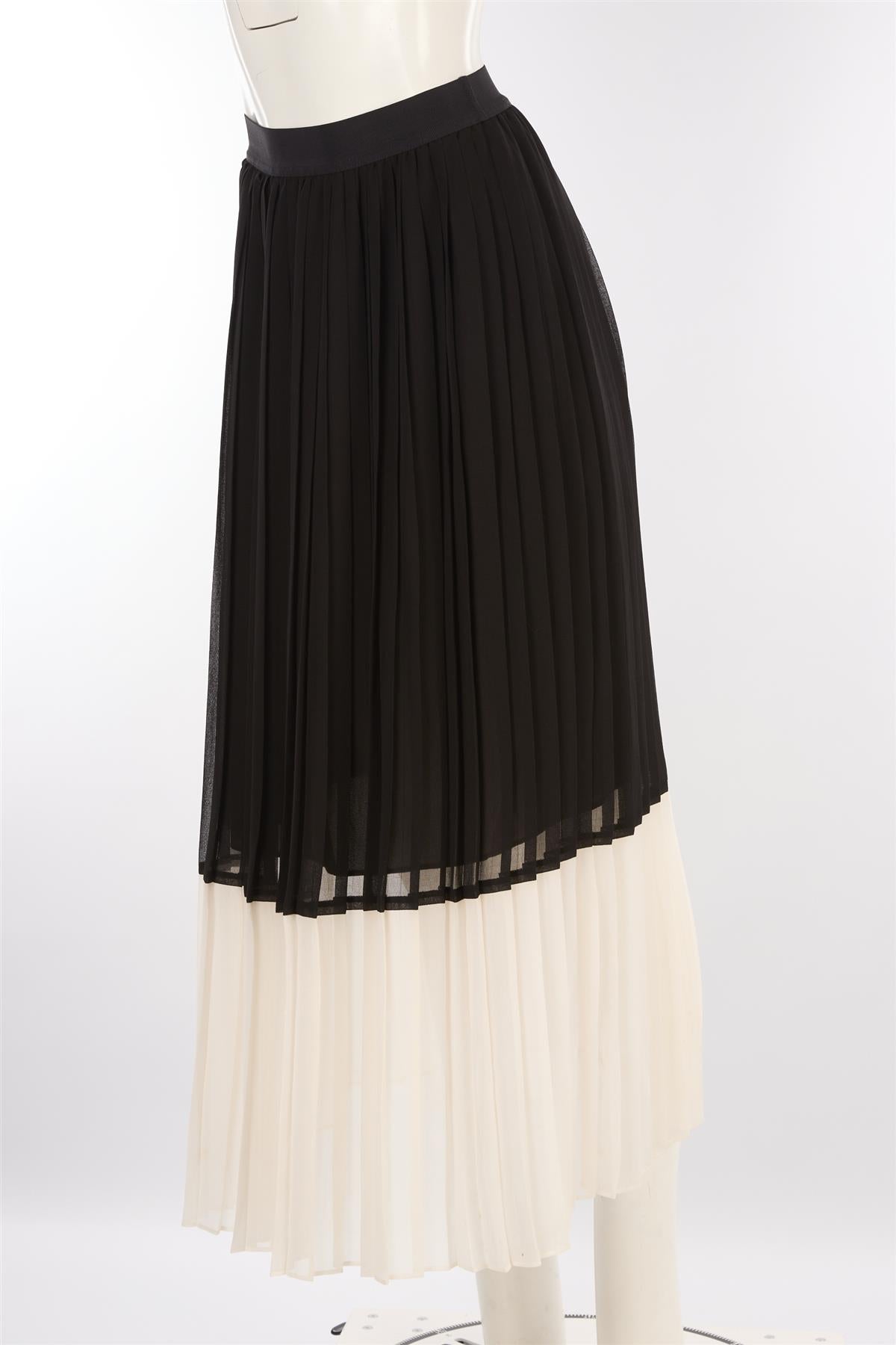 ZIMMERMANN BLACK CREPE MAXI SKIRT UK 8