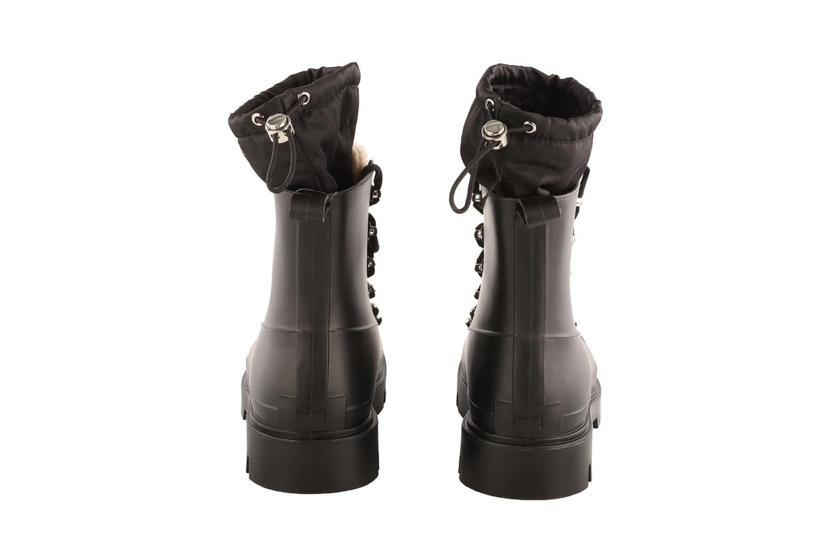 MARC FISHER BLACK RUBBER BOOTS EU 39 UK 6 US 9