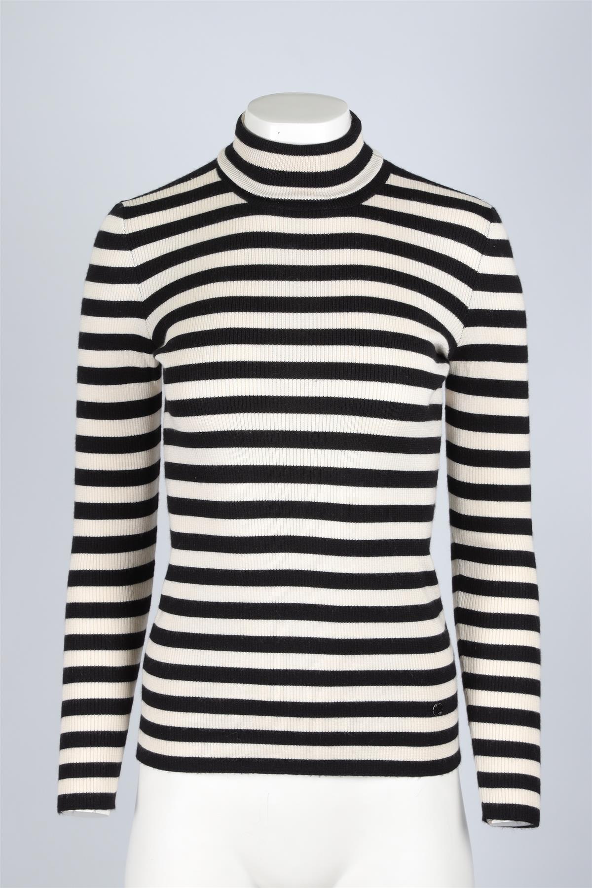 GUCCI BLACK WOOL SWEATER SMALL
