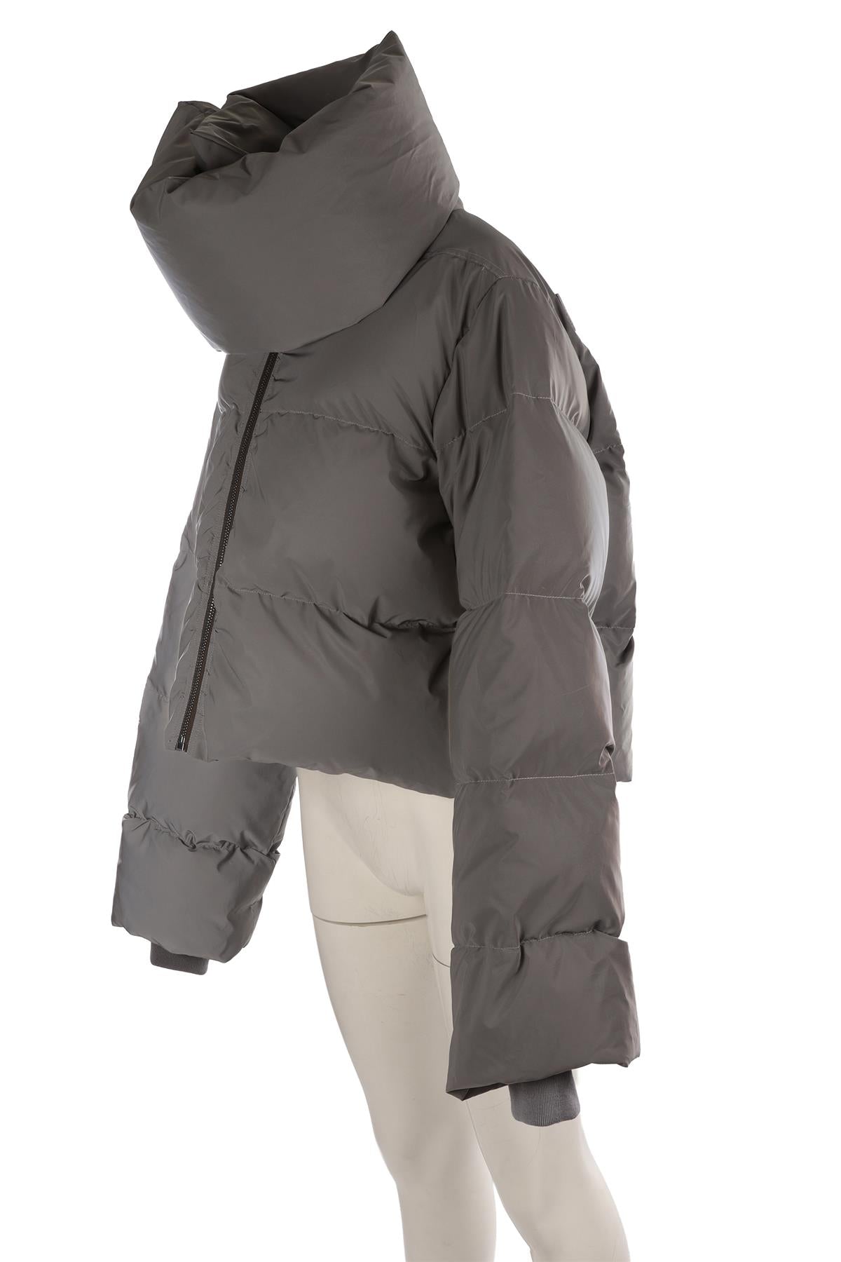 RICK OWENS METALLIC PADDED DOWN JACKET IT 46 UK 14