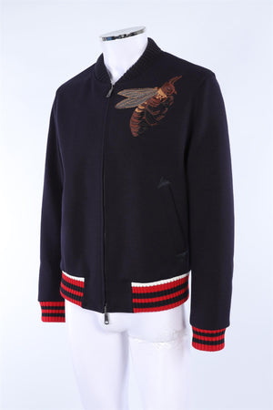 GUCCI NAVY MEN'S COTTON JACKET IT 50 UK/US 40