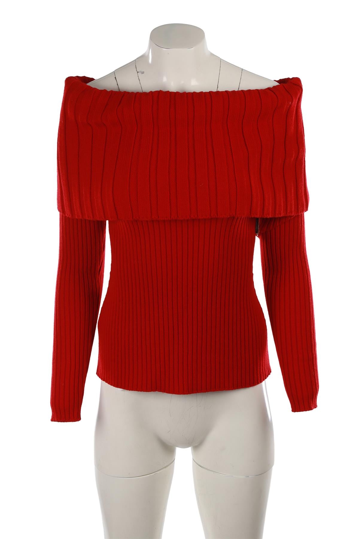 RED WOOL SWEATER