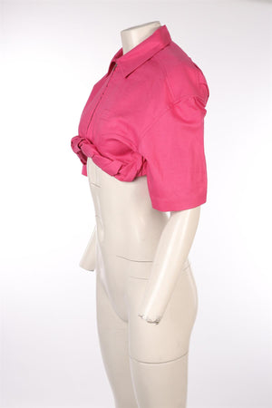 JACQUEMUS PINK COTTON TOP FR 40 UK 12