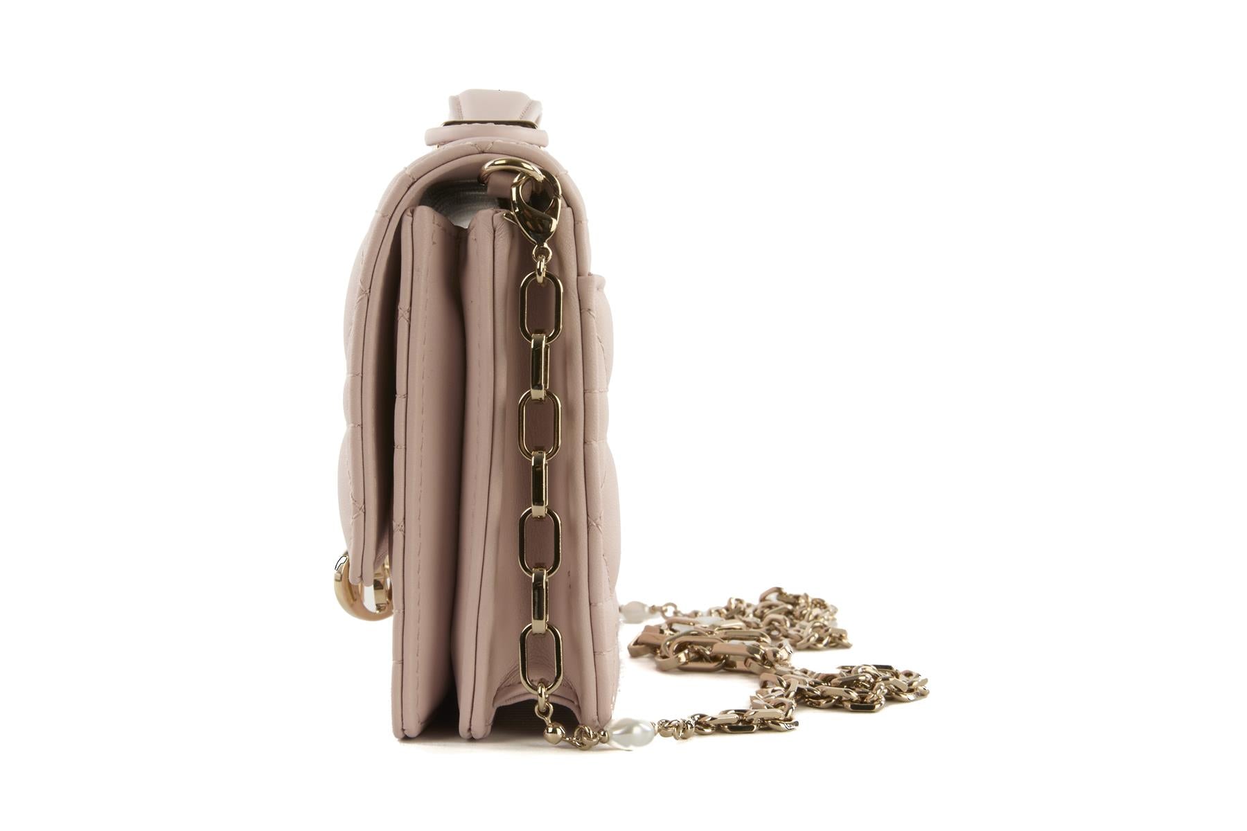 CHRISTIAN DIOR PINK MY DIOR MINI CANNAGE LEATHER CROSSBODY BAG