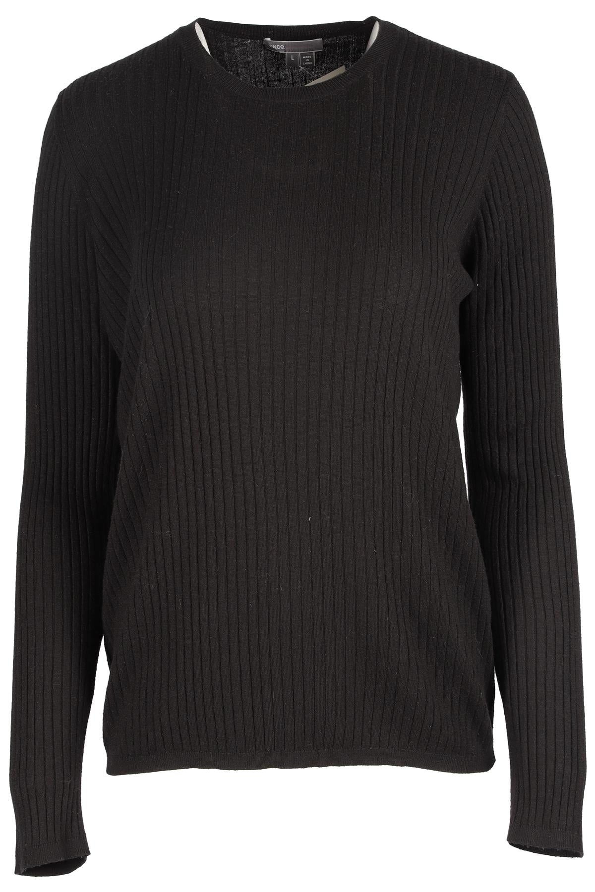 VINCE BLACK CASHMERE SWEATER LARGE