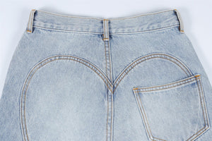 AREA BLUE STRAIGHT LEG JEANS W25 UK 6-8