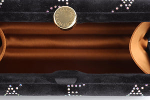 STELLA MCCARTNEY BLACK VELVET CLUTCH
