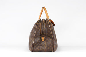 LOUIS VUITTON BROWN 2002 ALIZE 55 MONOGRAM COATED CANVAS TOTE BAG